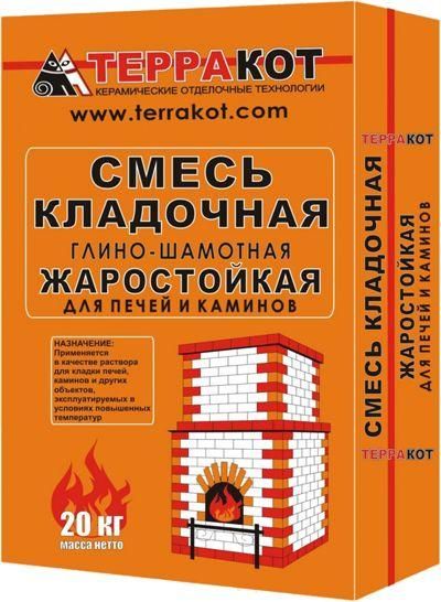 Смесь кладочная глино-шамотная