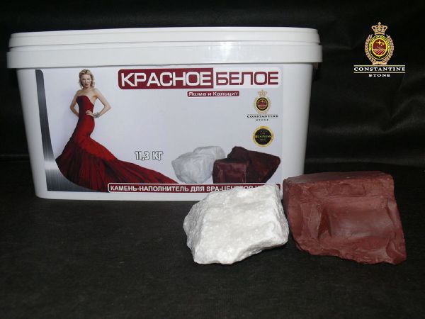 КРАСНОЕ И БЕЛОЕ Яшма и кальцит