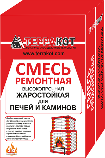 Смесь ремонтная жаростойкая для печей и каминов